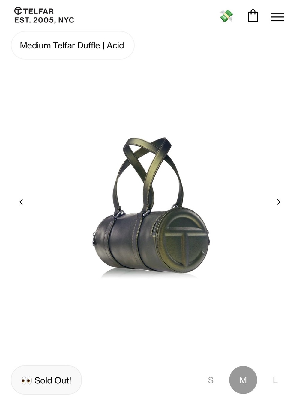 Medium Telfar Acid Duffle Bag